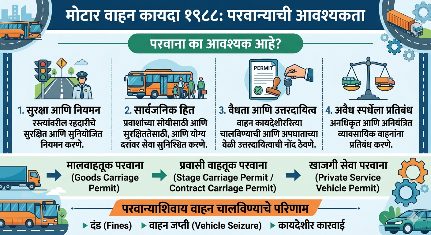 MVA-1988 Section-66 परवाना मिळवण्याची आवश्यकता