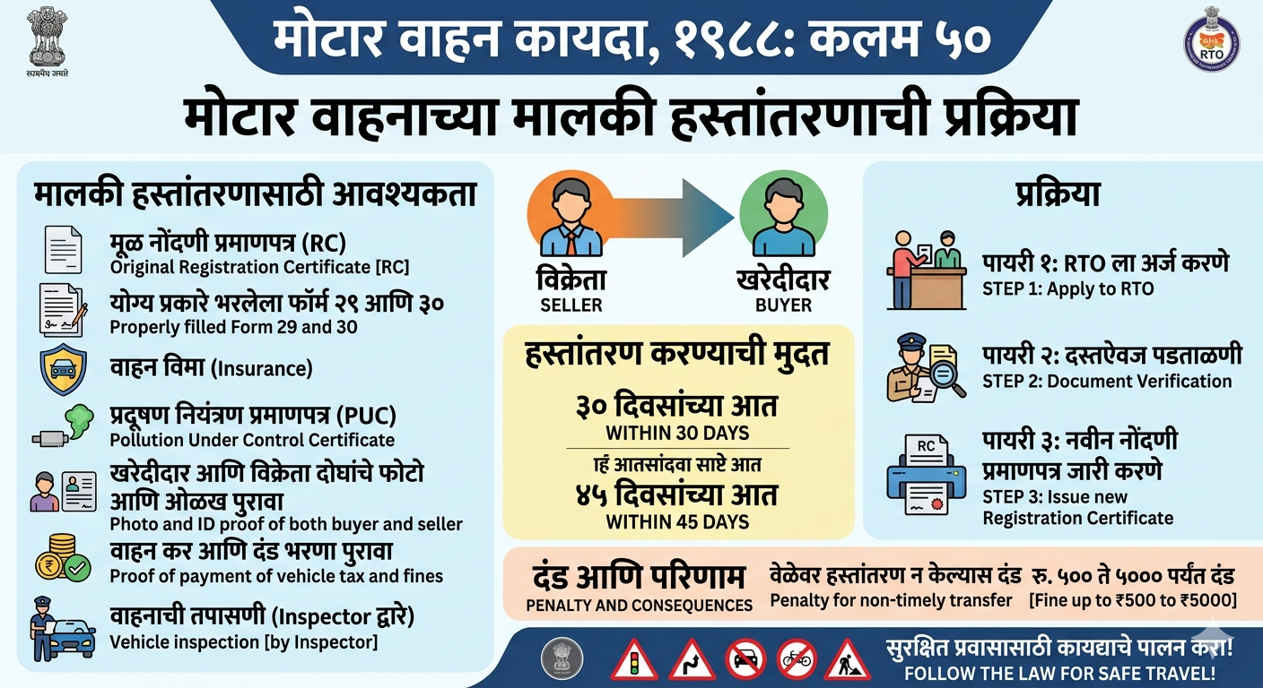 MVA-1988 Section-50 मालकी हक्काचे हस्तांतरण