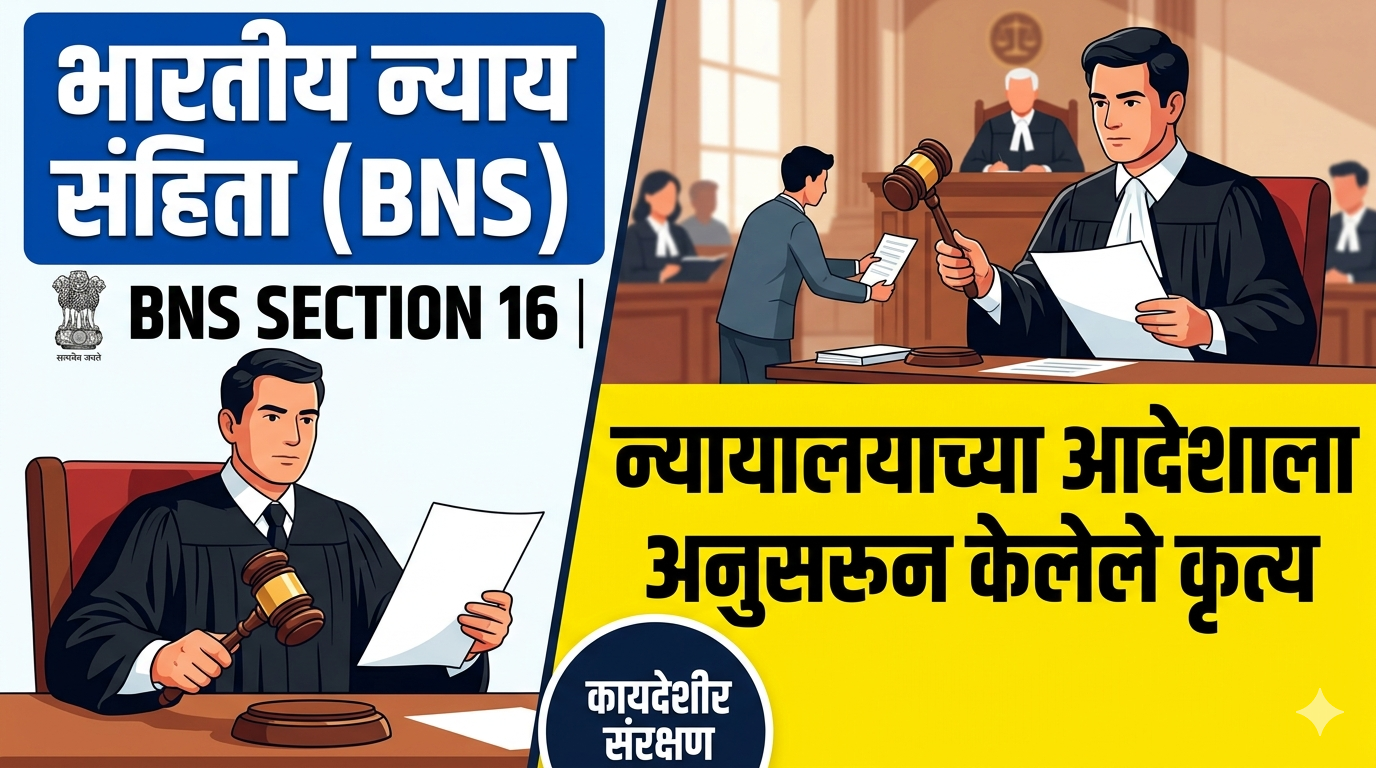 BNS Section-16 न्यायालयाच्या आदेशांचे पालन